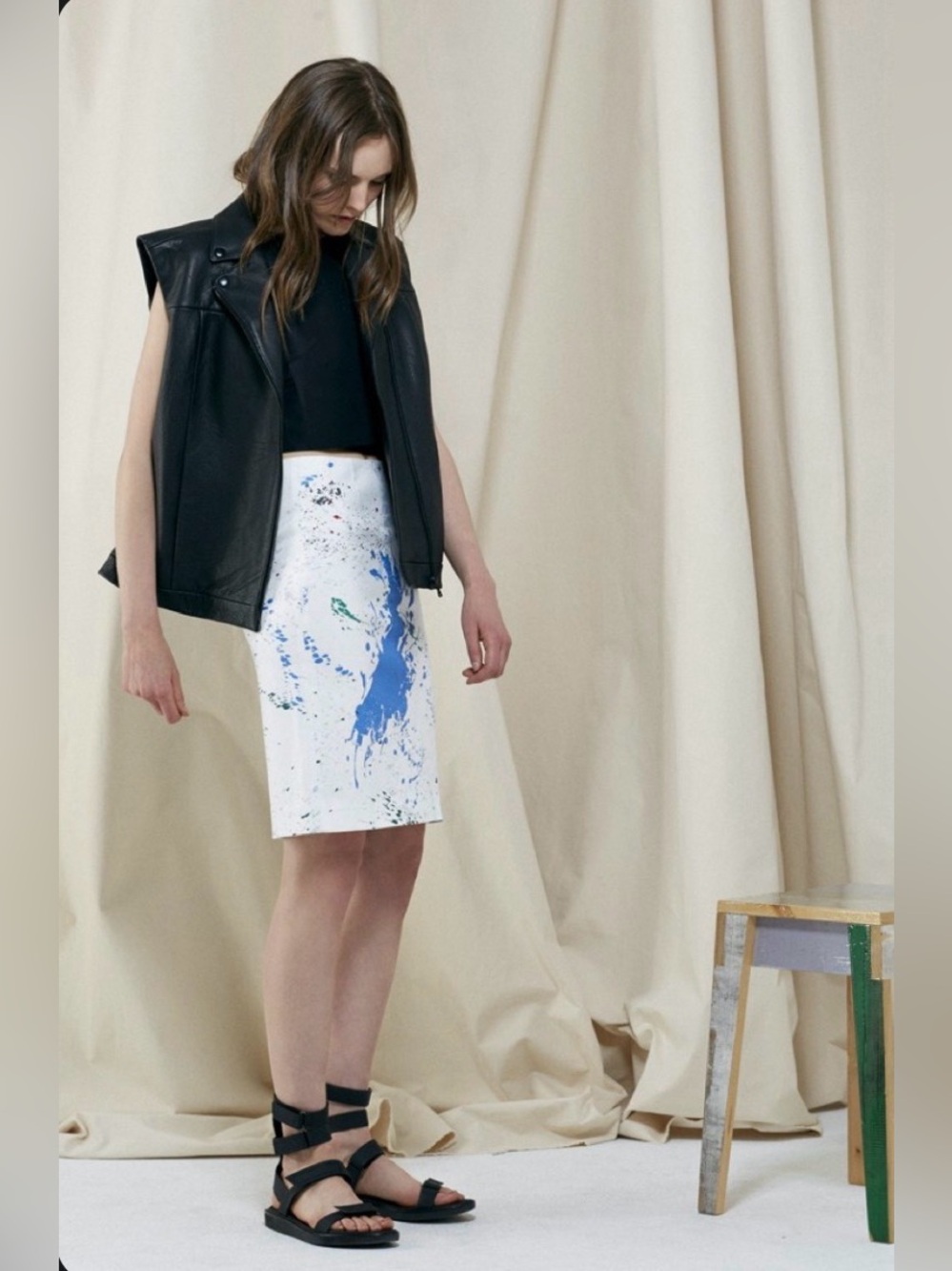 Paint Splatter Skirt